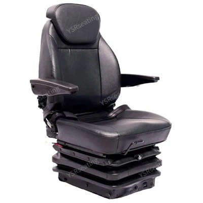 Asiento con suspensión neumática y respaldo alto
